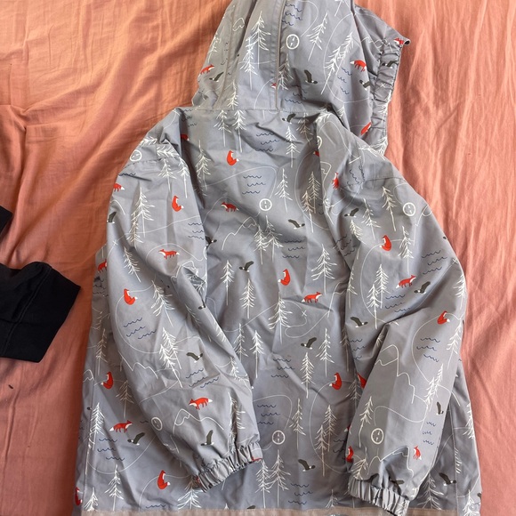 Gray Kids Jacket with Red Accents - Picture 3 of 5